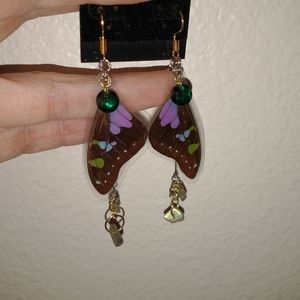 Swarovski crystal, labrodite chips drops